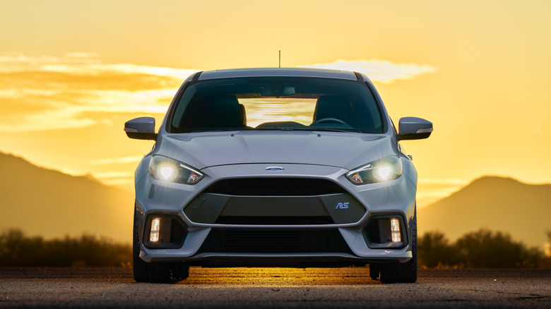 Ford Focus RS at sunset