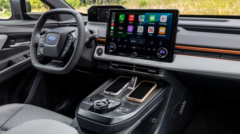 Interior of a 2026 Subaru Uncharted with 14-inch center display