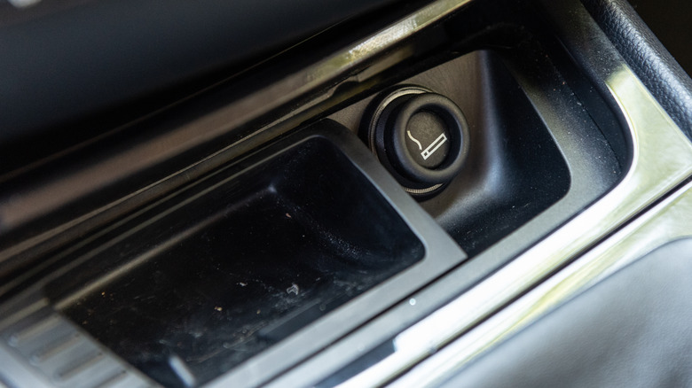 in-car cigarette lighter and ashtray