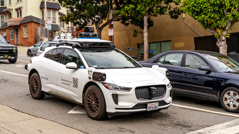 A Waymo autonomous car