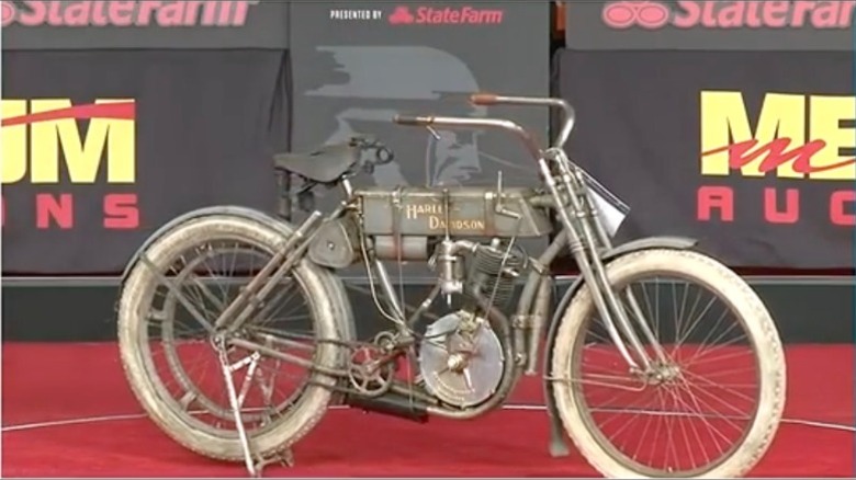 A 1907 Harley-Davidson Strap Tank at auction