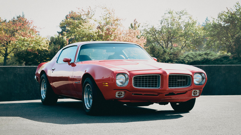 Tacoma, WA, USA - September 20, 2025: Pontiac Firebird at a car show