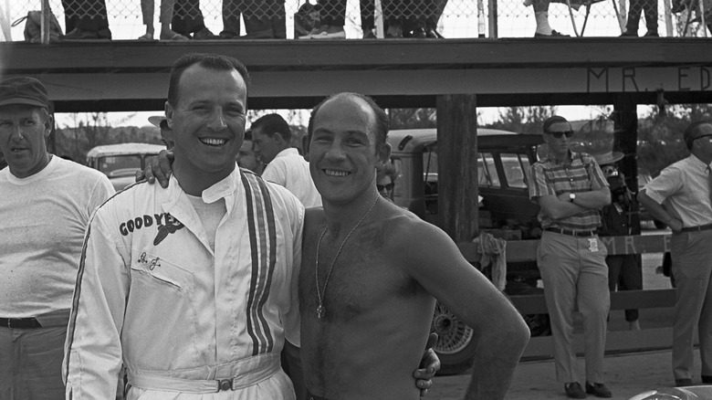 A. J. Foyt, Stirling Moss, Nassau Speed Weeks, Nassau, 08 December 1963