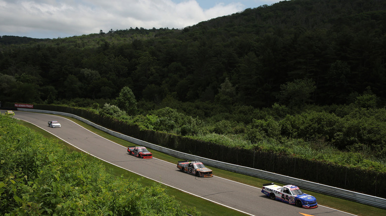 NASCAR trucks at Lime Rock Park