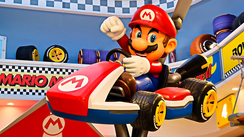 Mario on a kart