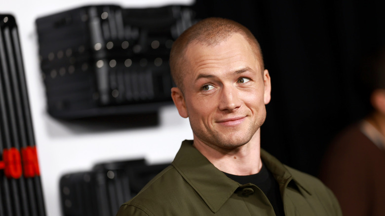Taron Egerton attends the premiere of Netflix's "Carry On" at The Egyptian Theatre Hollywood on December 05, 2024 in Los Angeles, California.