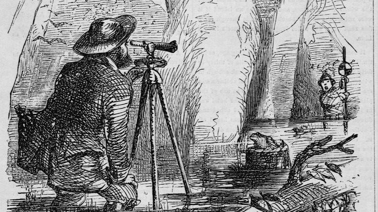 Surveyors making the maps these commenters still use