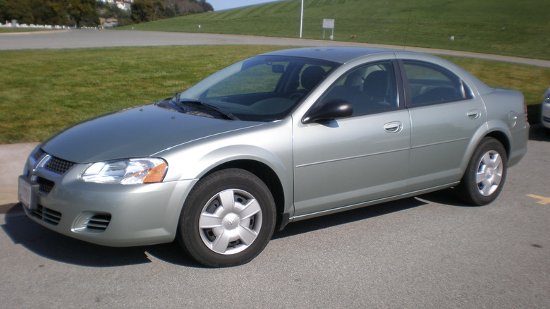 A silver Dodge Stratus SXT