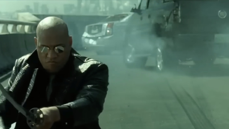 a movie scene from Matrix Reloaded