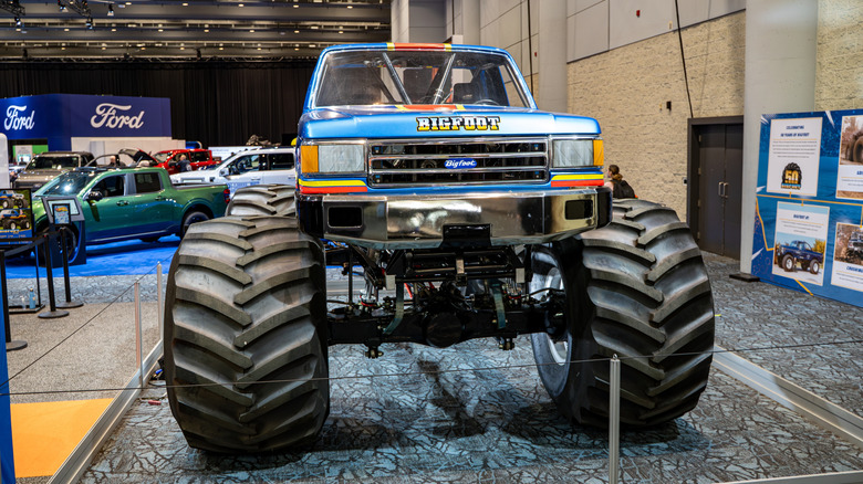 Bigfoot monster truck at the 2025 Canadian International AutoShow.