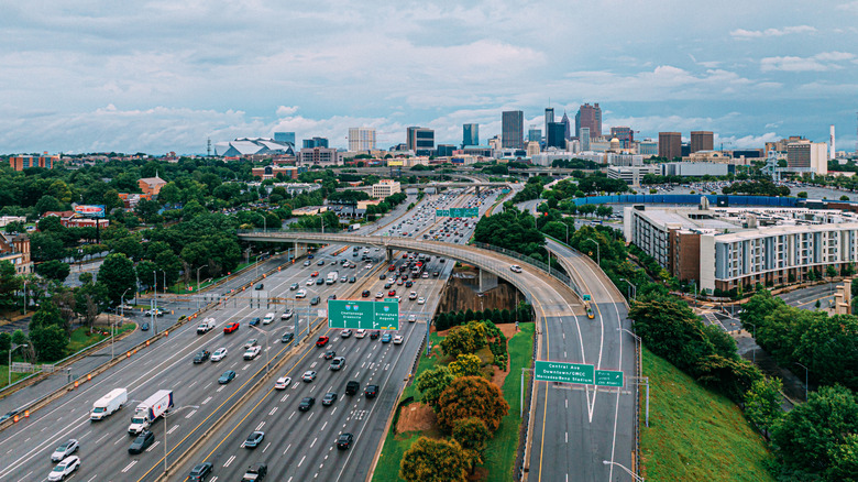 Elevated View of Atlanta, Georgia, USA in Summer