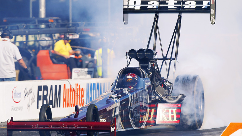 smoke coming from the tires