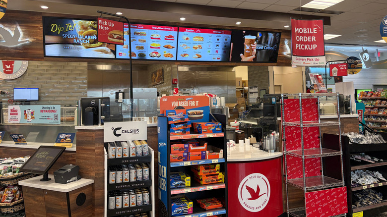 The made to order food section at gas station convenience store Wawa.