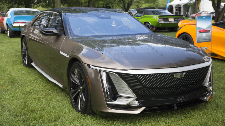2025 Cadillac Celestiq displayed at the 2025 Greenwich Concours d'Elegance.