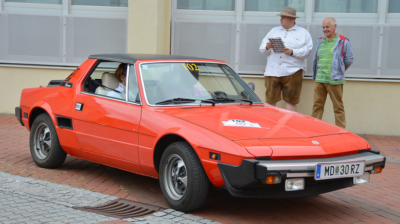 MARKT PIESTING, AUSTRIA - SEPTEMBER 2: 1980 Fiat X1/9 1500 in the '6th Ebreichsdorf-Classic' oldtimer rally at Markt Piesting on September 2, 2017 in Markt Piesting, Austria. (Manfred Schmid/Getty Images)