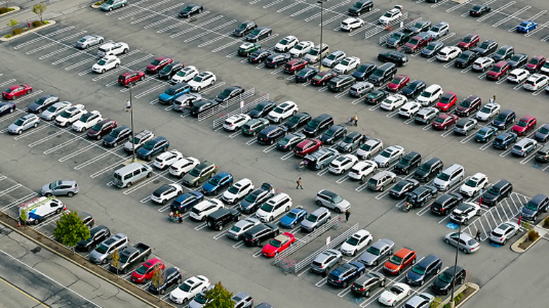 a parking lot