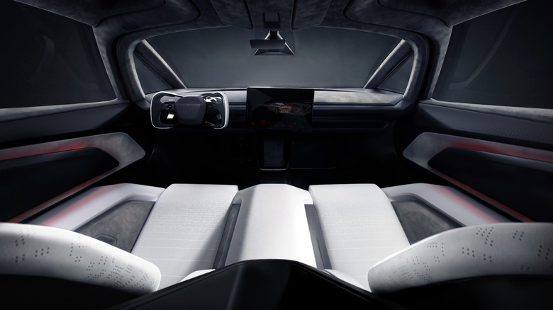Tesla Roadster concept vehicle interior