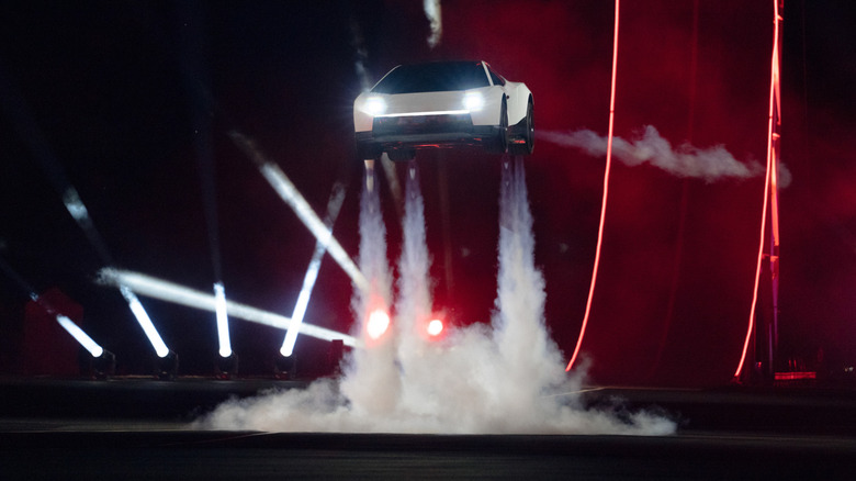 Tesla Roadster concept vehicle at a launch event in Texas