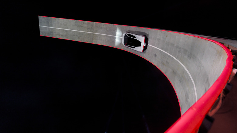 Tesla Roadster concept vehicle at a launch event in Texas