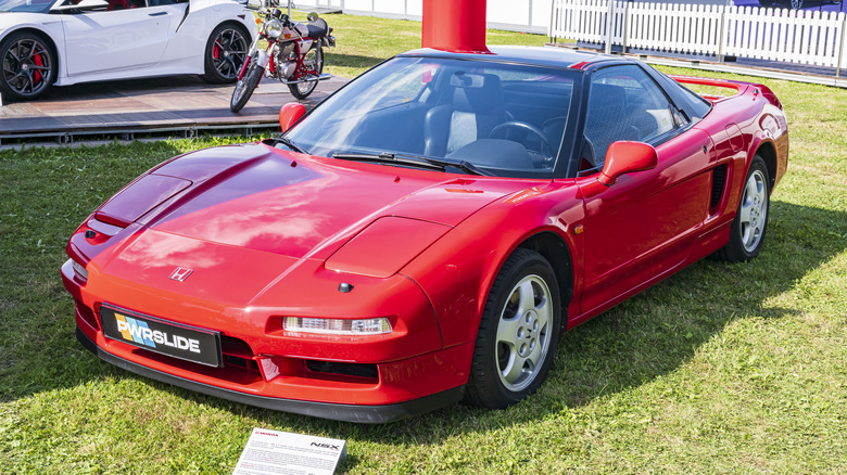 Honda NSX (NA1/2) 1990s sports car on display during the 2024 Wheels at Mariënwaerdt car show on September 14 in Beesd, The Netherlands