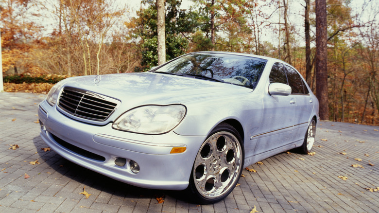 Musician Jermaine Dupri's Mercedes-Benz in November, 2001 in Atlanta, Georgia.