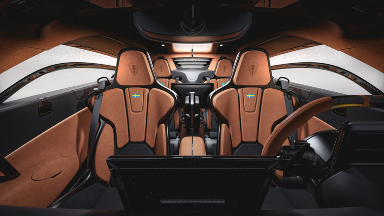 Interior of a Koenigsegg Gemera