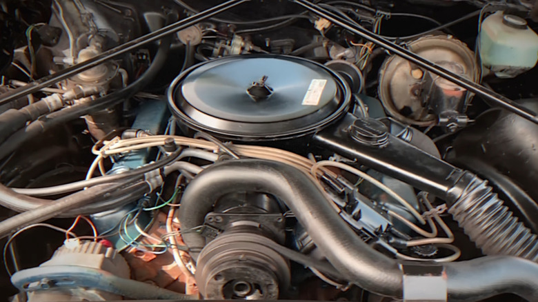 A big-block V8 inside a Cadillac Eldorado