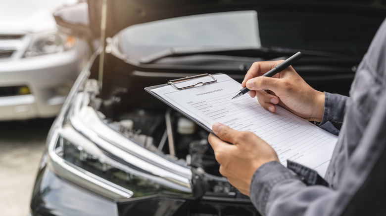 Recall, TSB, technical notes for a vehicle's service records.