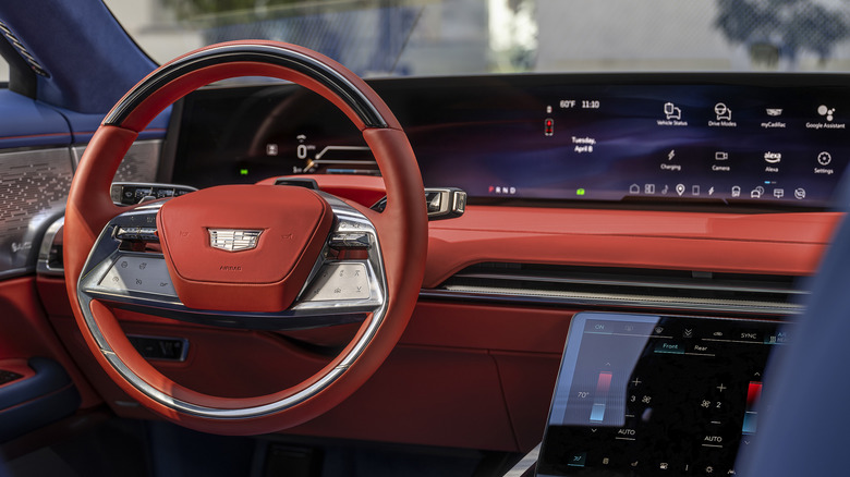 Cadillac Celestiq interior showing sound system
