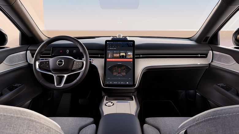 Volvo EX90 showing sound system