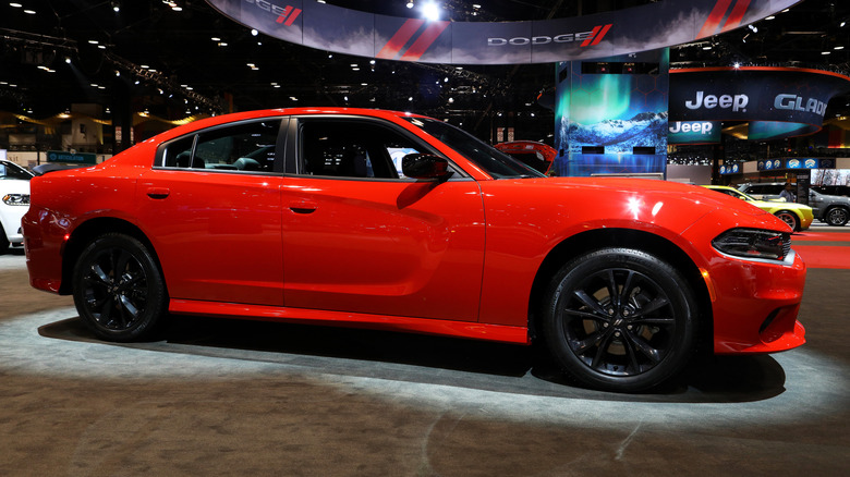 2020 Dodge Charger is on display at the 112th Annual Chicago Auto Show at McCormick Place in Chicago, Illinois on February 7, 2020.