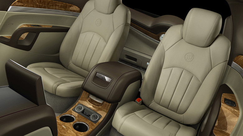 Buick Enclave concept interior cabin rear seats