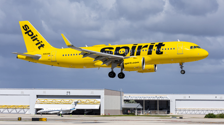 October 20, 2024: Spirit Airlines Airbus A320neo airplane at Fort Lauderdale Airport, United States.