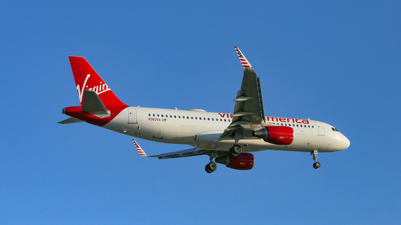 Virgin America Airbus A320 arrives at Los Angeles International Airport on June 18, 2017 in Los Angeles, California.