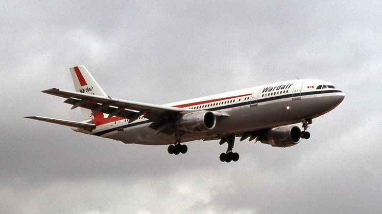 A Wardair Canada Airbus A300 at Miami International Airport