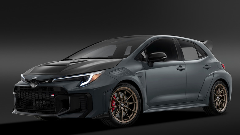 Front 3/4 studio image of 2026 Toyota GRMN Corolla
