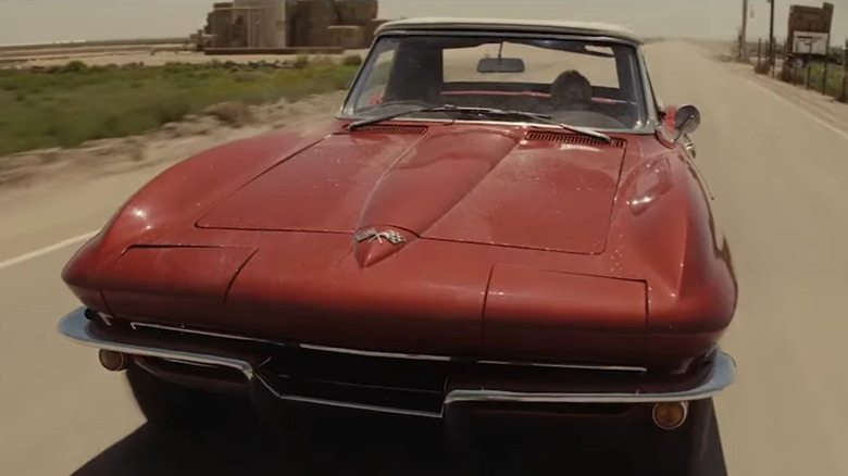 The red 1965 Chevrolet Corvette convertible in the 2009 "Star Trek" reboot movie