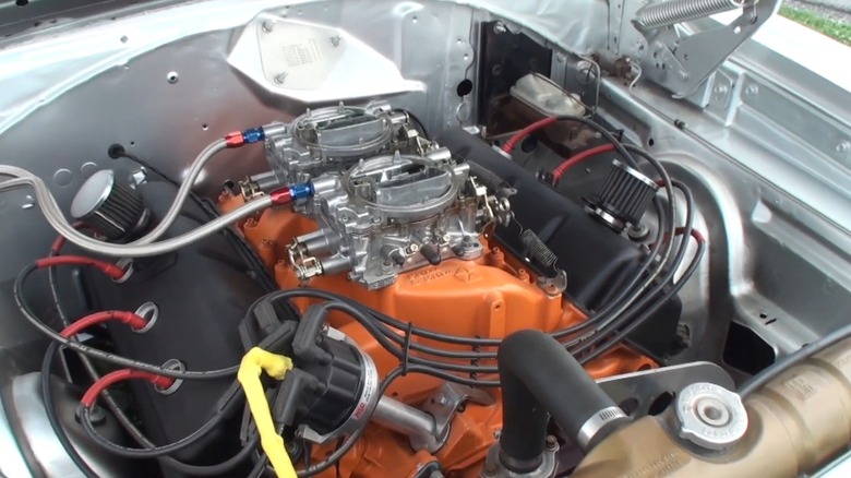 An image of the 426 Hemi engine in Lee Smith's Whackee Wagon