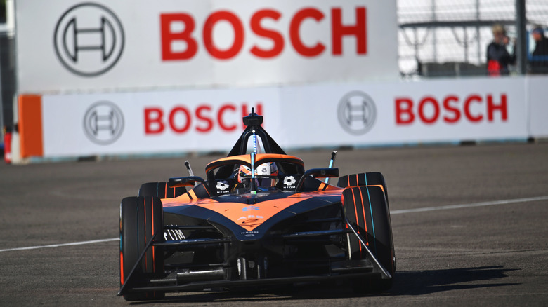 aylor Barnard, NEOM McLaren Formula E Team, e-4ORCE 04 during the Berlin ePrix II at Berlin Tempelhof Airport on Sunday May 12, 2024 in Berlin, Germany.
