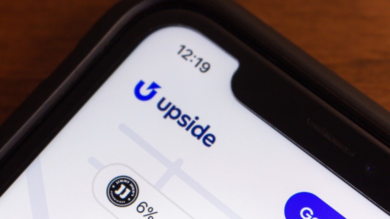 Upside app on a smartphone.