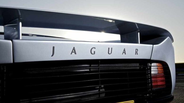 Rear detail shot of a Jaguar XJ220