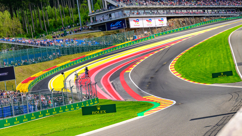 A general view on the Eau Rouge and Raidillon corners during the FIA World Endurance Championship TotalEnergies 6 Hours of Spa-Francorchamps at Circuit de Spa-Francorchamps on May 9, 2026 in Spa, Belgium.