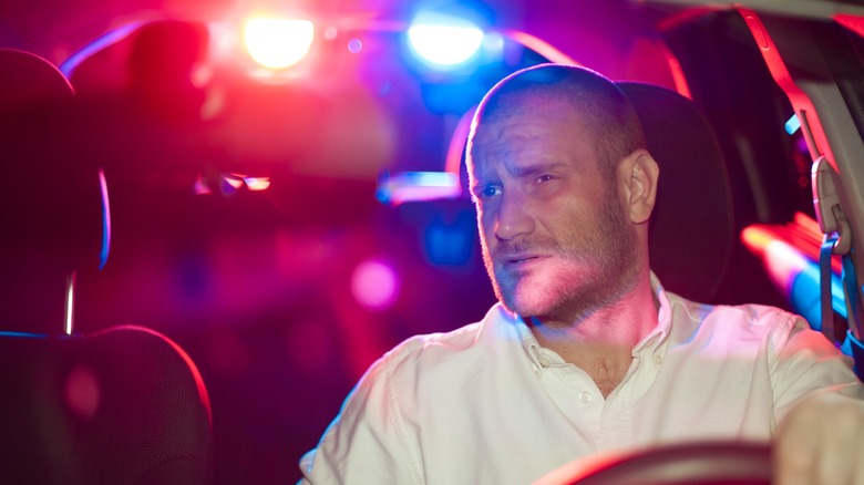 Driver pulled over by police