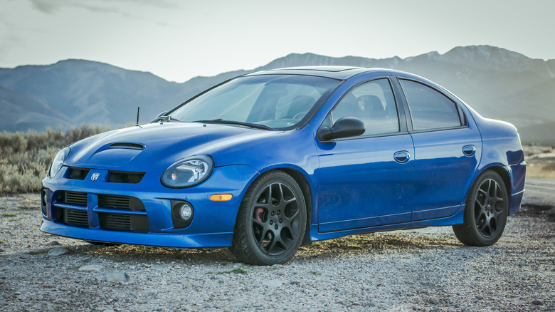 Blue 2004 Dodge Neon SRT-4