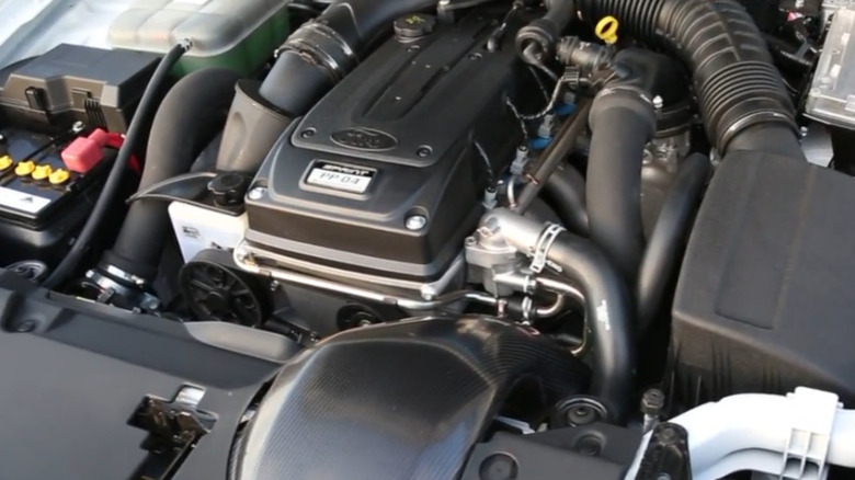 A Barra inline-six engine in 2016 Ford Falcon XR6 Turbo Sprint