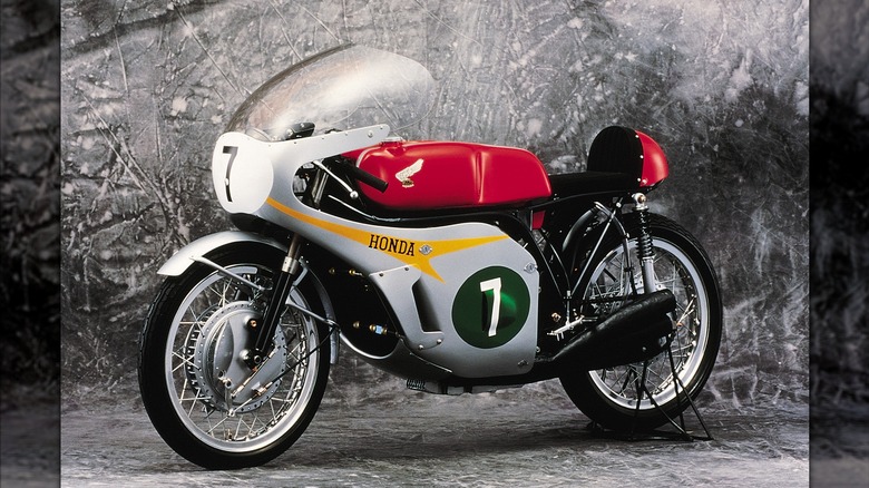 The 1966 Honda RC166 250cc race motorcyle