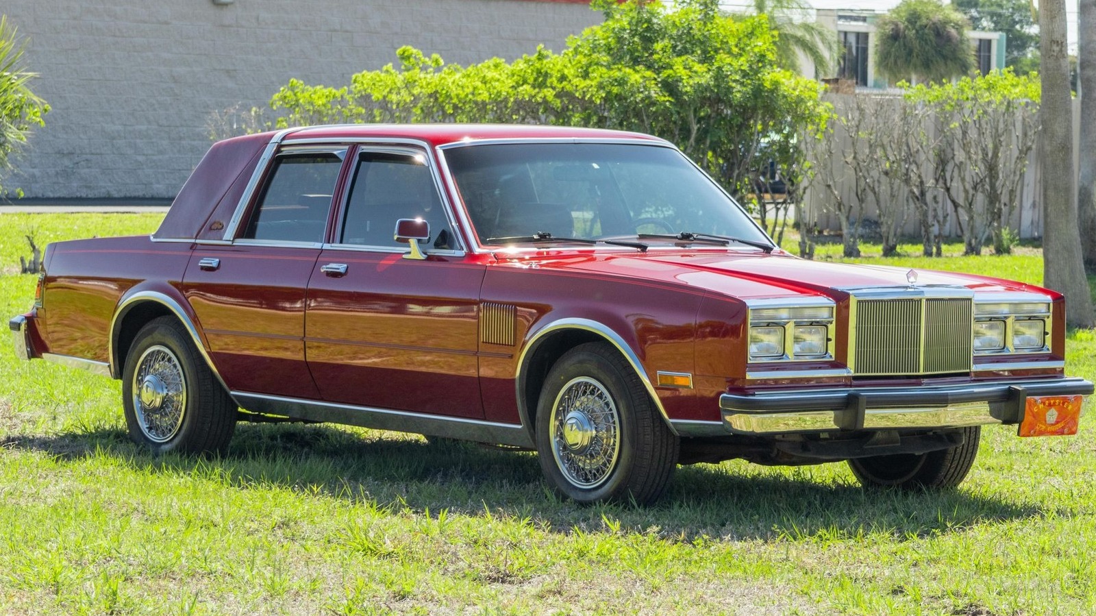 This 33,000-mile 1987 Chrysler Fifth Avenue Is A Beautiful Barrage Of Burgundy Malaise-era Brilliance