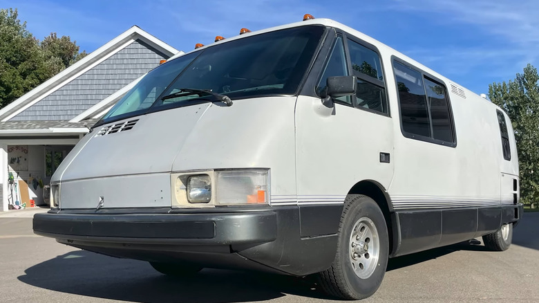 A white Vixen motor home