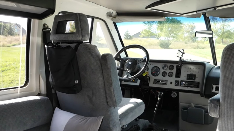 Interior shot of a Vixen motor home