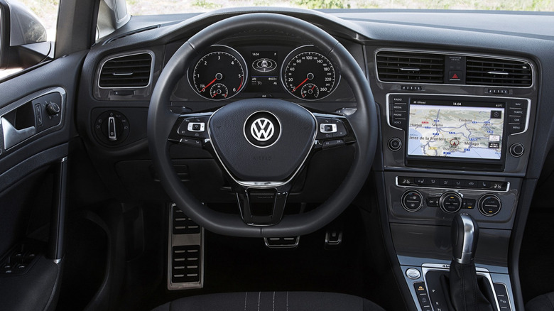 interior of a vw sportwagen